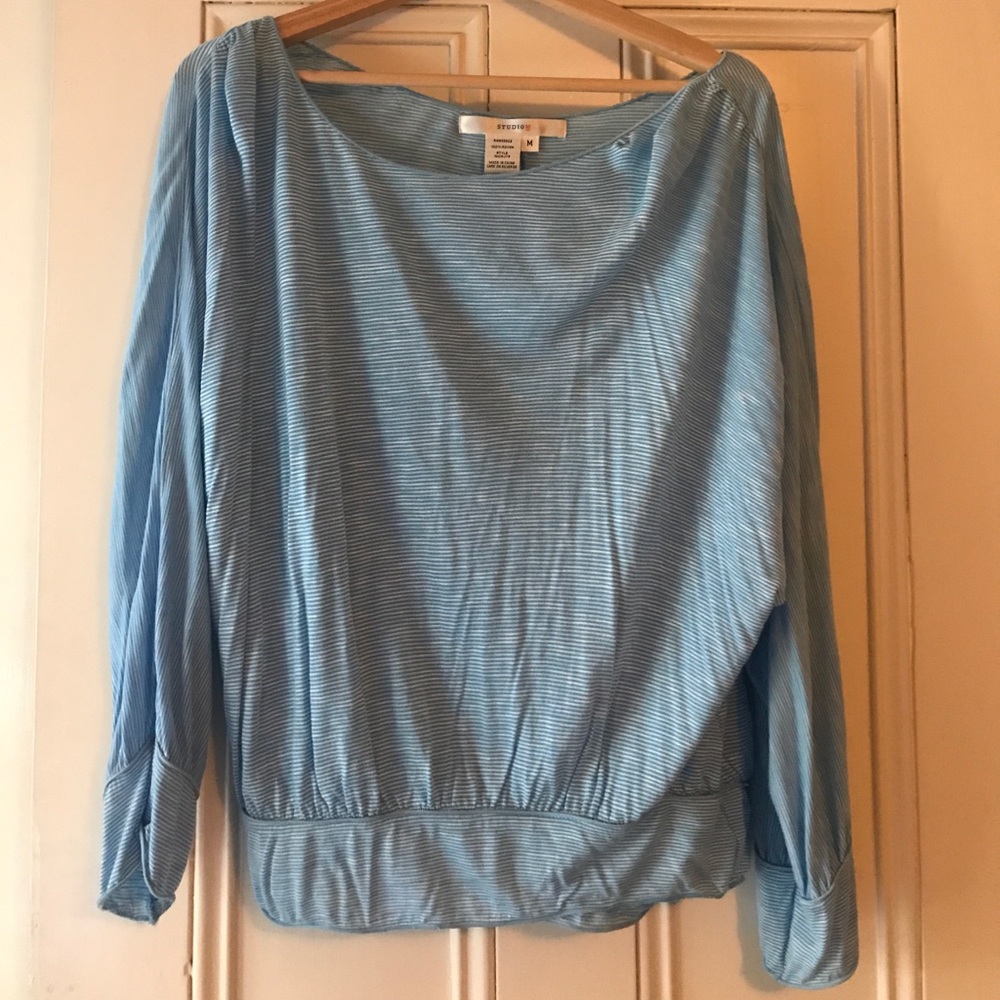 Max Studio Stripped long sleeve shirt